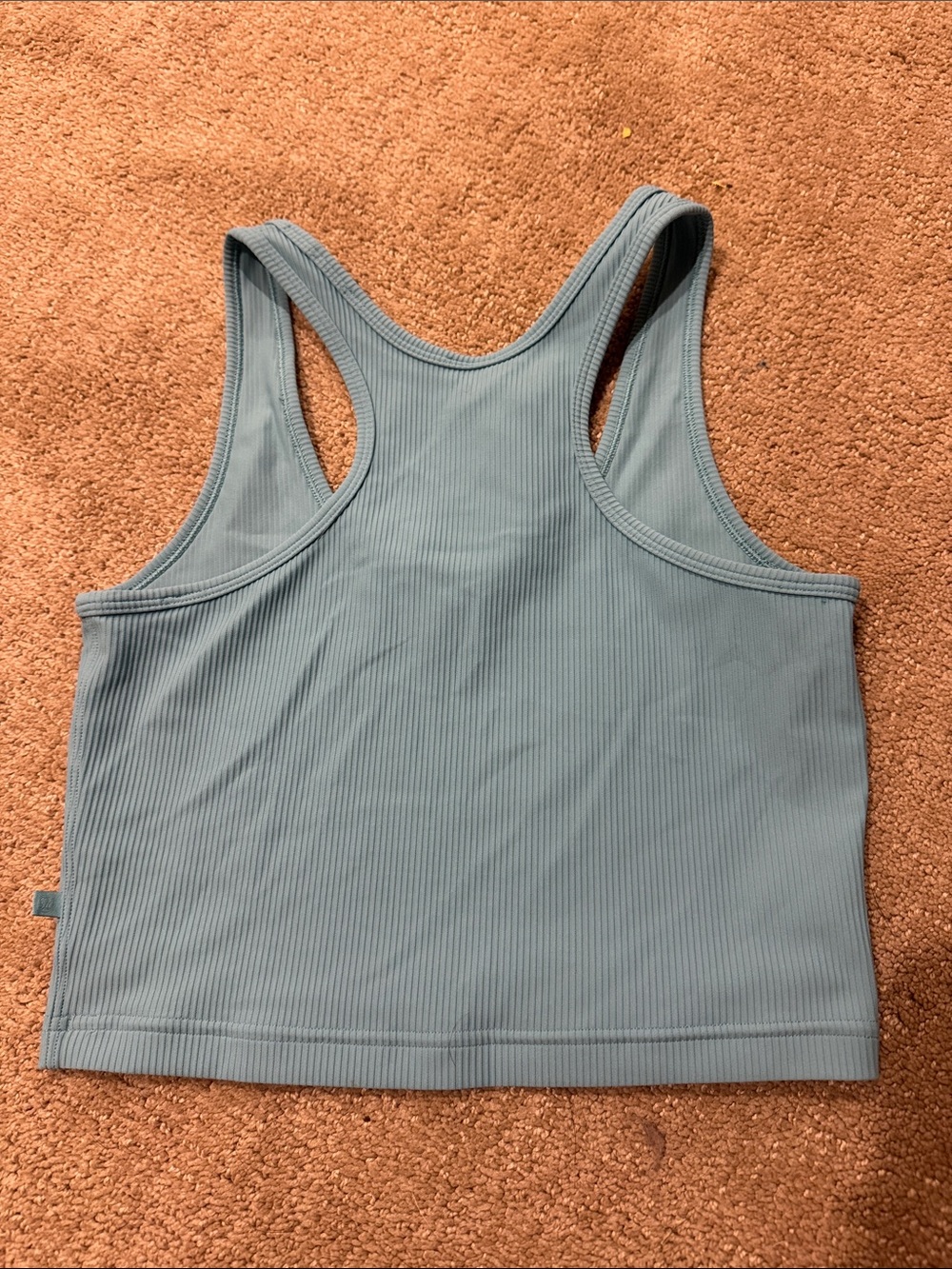 Lululemon Ribbed Light Blue Racerback Crop Tank - Picture 3 of 3